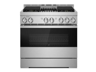 36"Jenn-Air Noir Gas Professional-Style Range With Infrared Grill - JGRP636HM