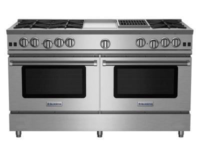 60" Blue Star RNB Series Gas Range with 12" Griddle & Charbroiler in Natural Gas - RNB606GCBV2