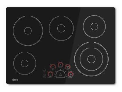 30" LG Black Radiant Electric Smoothtop Cooktop With Smoothtouch Controls - LCE3010SB