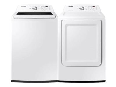 Samsung Top Load Washer With Vibration Reduction Technology And Electric Dryer With Sensor Dry - WA45T3200AW-DVE45T3200W