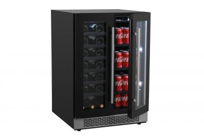 24" Aviva Dual Zone 21 Bottle Wine Cellar and 60 Cans Beverage Center  - BSC42DB3