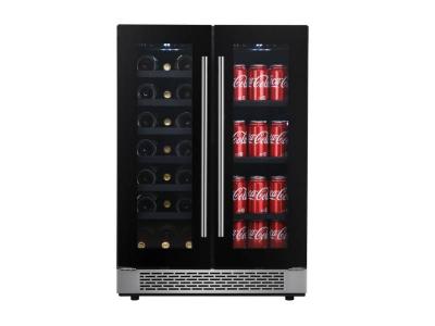 24" Aviva Dual Zone 21 Bottle Wine Cellar and 60 Cans Beverage Center  - BSC42DB3