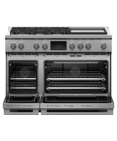 48" Fisher & Paykel Dual Fuel Range 5 Burners with Griddle - RDV3-485GD-N