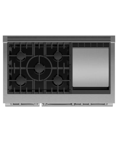 48" Fisher & Paykel Dual Fuel Range 5 Burners with Griddle - RDV3-485GD-N