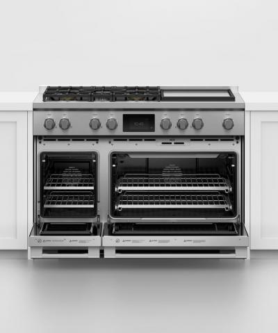 48" Fisher & Paykel Dual Fuel Range 5 Burners with Griddle - RDV3-485GD-N