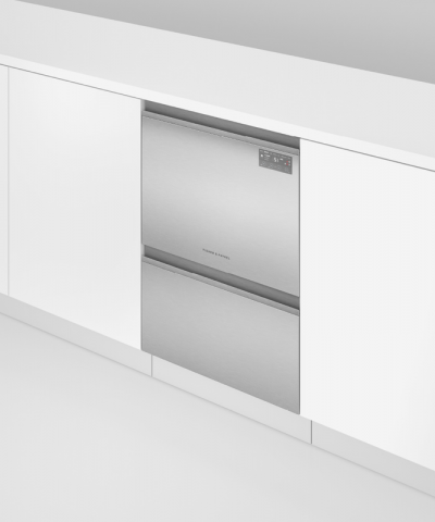 24" Fisher & Paykel Built-Under Double DishDrawer Dishwasher in Stainless Steel - DD24DT2NX9