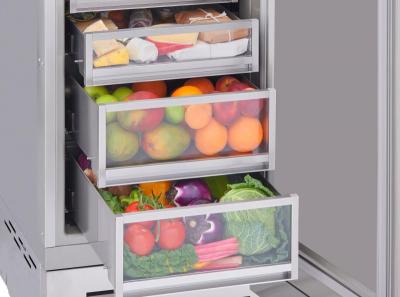 24" Blue Star Built-In Column Refrigerator with 12.99 cu. ft. Capacity in Panel Ready - BIRP24R0