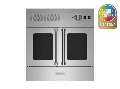 30" Blue Star Single French Door Gas Wall Oven Natural Gas in Specialty Finish with Plated Trim - BWO30AGSV2CFPLT