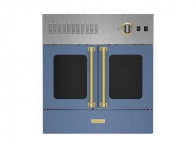 30" Blue Star Single French Door Gas Wall Oven Liquid Propane in Specialty Finish with Plated Trim - BWO30AGSV2LCFPLT