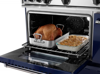 36" Blue Star RNB Series Natural Gas Range with 12" Charbroiler in Stainless Steel and Plated Trim - RNB364CBV2PLT