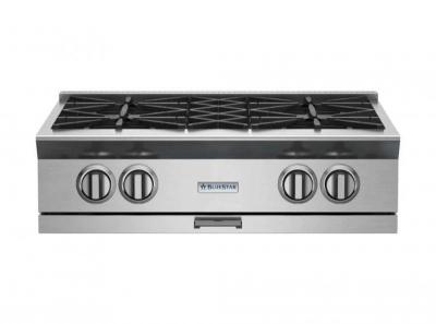 30" Blue Star RGTNB Series Gas Rangetop with 4 Open Burners in Liquid Propane - RGTNB304BV2L