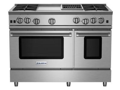 48" Blue Star RNB Series Freestanding Gas Range in Liquid Propane - RNB484GCBV2LCCPLT