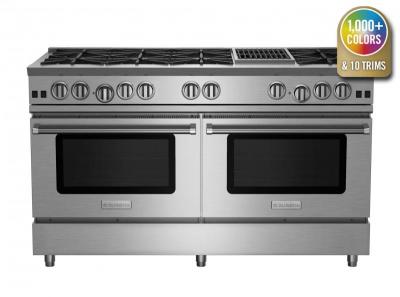 60" BlueStar RNB Series Natural Gas Range With Plated Trim - RNB608CBV2CFPLT