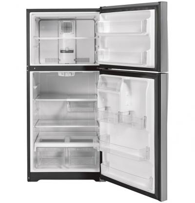 30" GE 19.2 Cu. Ft. Garage Ready Top-Freezer Refrigerator in Stainless Steel - GTS19KYNRFS