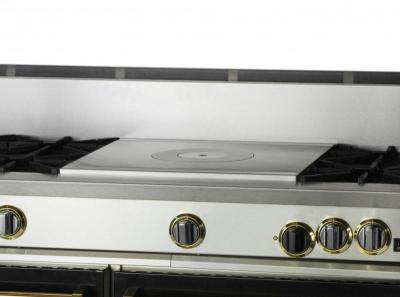 60" BlueStar RNB Series Freestanding Gas Range with 24 French Top in Liquid Propane - RNB606FTBV2L