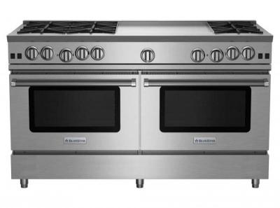 60" Blue Star RNB Series Gas Range with 24 Griddle in Liquid Propane - RNB606GV2L