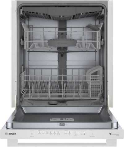 24" Bosch 100 Series Bar Handle Premium Dishwasher in White - SHX5AEM2N