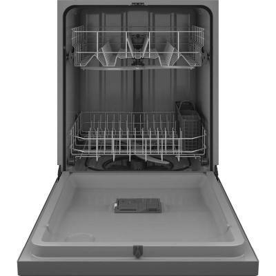 24" GE Built-In Front Control Dishwasher In Stainless Steel - GDF511PSRSS