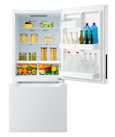 30" Aviva 18.7 Cu. Ft. 1 Door Bottom Mount Drawer Refrigerator in White - ARBM188WE3