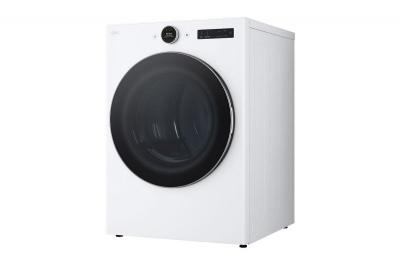 27" LG 7.4 Cu. Ft. Ultra Large Capacity Smart Front Load Electric Energy Star Dryer with Sensor Dry and Steam Technology in White - DLEX5500W