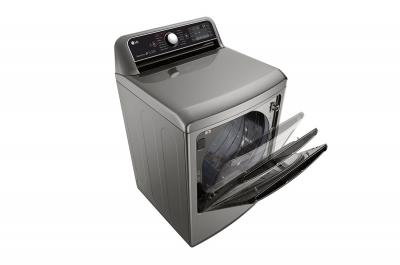 27" LG 7.3 Cu.Ft. TurboSteam Dryer With EasyLoad Dual-Opening Door - DLEX7900VE