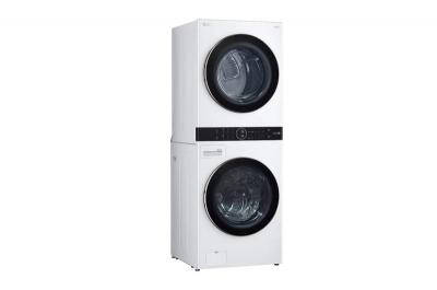 27" LG Single Unit Front Load LG WashTower with Centre Control 5.2 cu. ft. Washer and 7.4 cu. ft. Electric Dryer - WKE100HWA