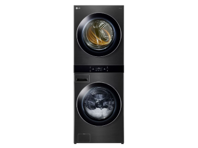 27" LG Single Unit Front Load WashTower Center Control with 5.8 Cu. Ft. Washer and 7.4 Cu. Ft. Electric Dryer - WKEX300HBA