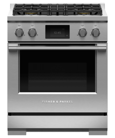 30" Fisher & Paykel Series 9 Professional Dual Fuel Range With 4 Burners - RDV3-304-N