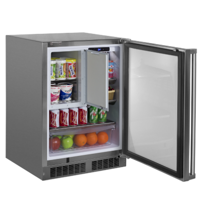 24" Marvel Oudoor 4.9 Cu. Ft. Built-In Refrigerator Freezer - MORF224-SS31A