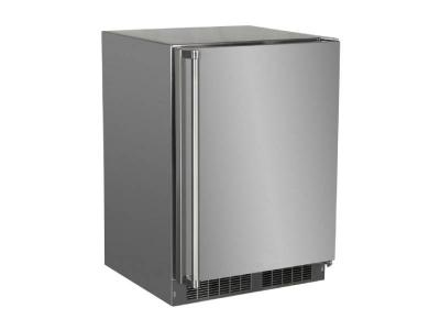 24" Marvel Outdoor 5.1 Cu. Ft. Built-in Refrigerator With Door Storage and Maxstore Bin - MORE224-SS41A