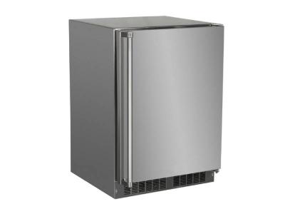 24" Marvel Outdoor 3.9 Cu. Ft.  Refrigerator With Crescent Ice Maker - MORI224-SS31A