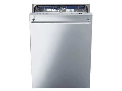 24" SMEG Fully Integrated Built-in Dishwasher with 10 Wash Cycles and 13 Place Settings - STU8647X
