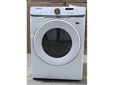 27" Samsung 7.5 Cu. Ft. Electric Dryer with Shallow Depth In White - DVE45T6005W/AC – 7