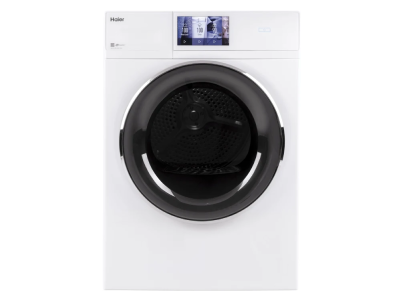 24" Haier Electric Smart Dryer with 4.3 Cu. Ft. Capacity - QFD15ESSNWW