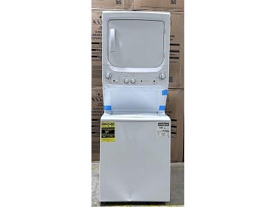27" GE Unitized Spacemaker Washer And Gas Dryer - GUD27GSSMWW – 1