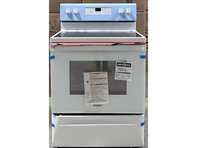 30" Whirlpool 5.3 Cu. Ft. Electric Range With Frozen Bake Technology In White - YWFE515S0JW