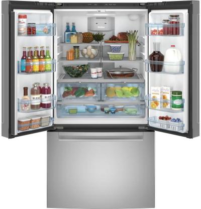 36" Haier 27.0 Cu. Ft. Fingerprint Resistant French-Door Refrigerator - QNE27JYMFS