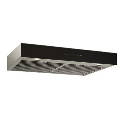 30" Best Ispira Stainless Steel Under-Cabinet Range Hood With Black Glass - UCB3I30SBB