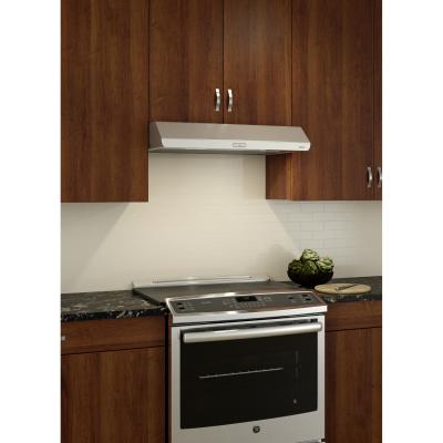 30" Broan Under-Cabinet Range Hood With 375 Max Blower CFM In Stainless Steel - BKDD130SS