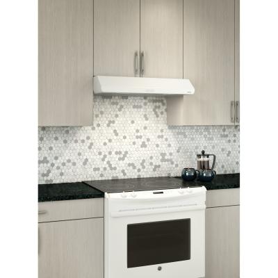 30" Broan Under-Cabinet Range Hood With 375 Max Blower CFM In White - BKDD130WW