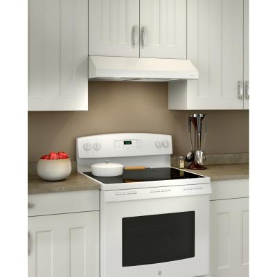 30" Broan Under Cabinet Range Hood With 300 Max Blower CFM In White - NCS330WWC