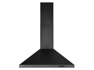 30" Broan Elite EW48 Series Pyramidal Chimney Range Hood In Black Stainless Steel - EW4830BLS