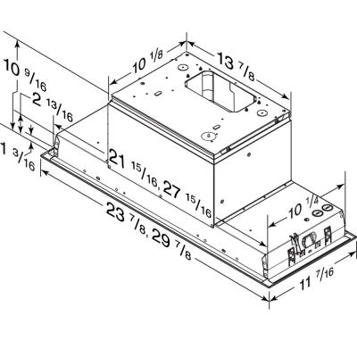 24" Broan Built-In Power Pack Insert with Easy Install System in Stainless Steel - BBN2243SS