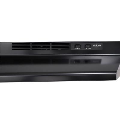 30" Broan NuTone NU2 Series Under-Cabinet Range Hood with 230 Max Blower CFM 3.5 Sones in Black - NU230BL