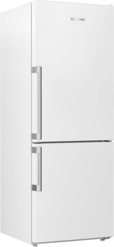 24" Blomberg 11.43 cu. ft. Capacity Bottom Freezer Refrigerator in White - BRFB1045WH