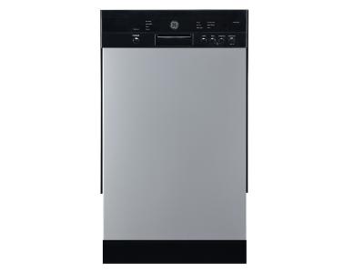 18" GE Built-In Front Control Dishwasher with Stainless Steel Tall Tub - GBF180SSMSS
