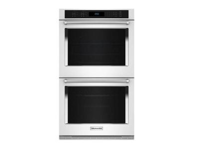 30" KitchenAid Double Wall Oven with Air Fry Mode - KOED530PWH
