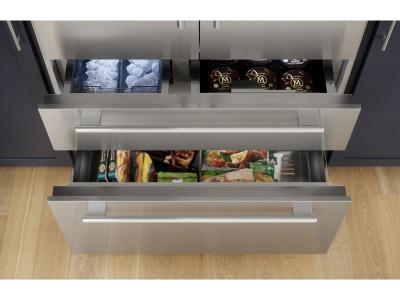 42" Thermador Freedom Built-in French Door Bottom Freezer Masterpiece Stainless Steel - T42BT110NS