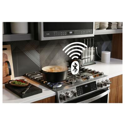 30" GE Profile Free-Standing Gas Double Oven Range in Fingerprint Resistant Stainless Steel - PCGB965YPFS