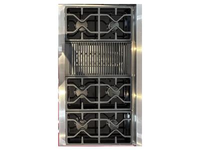 48" Miele Rangetop with Burners and Griddle - KMR 1356-3 G GD EDST/CLST